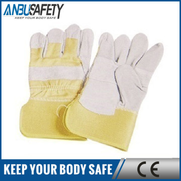 safety protection work leather gloves mens with latex coated