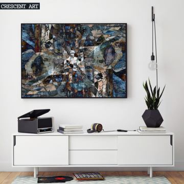 3D Texture Abstract Canvas Oil Painting