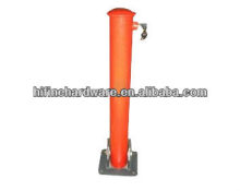 Fallen bollard for paring lot