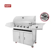 Portable Outdoor Kitchen Island Gas Grill Flat Top BBQ Grill Argentinian Barbecue Grill