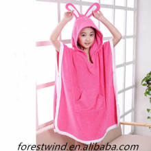 poncho towel for child and surf poncho beach towel