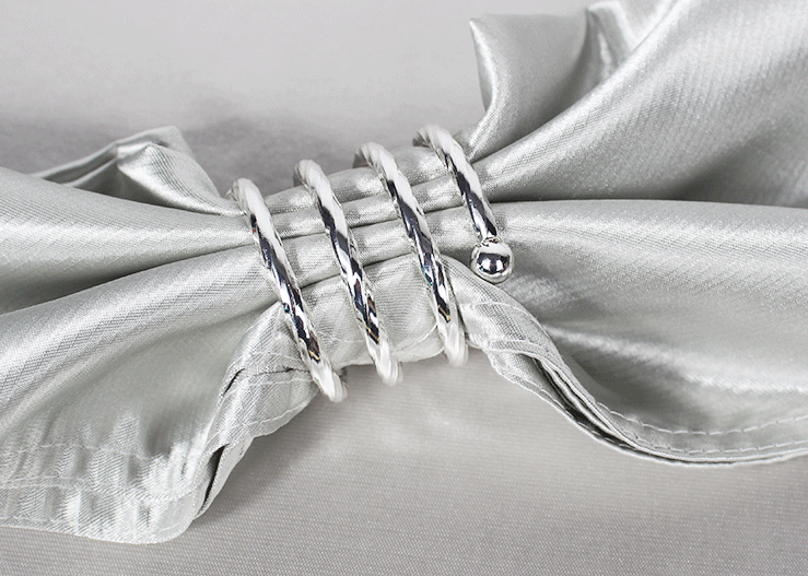 Wedding and Banquet Metal Napkin Ring Serviette Buckle