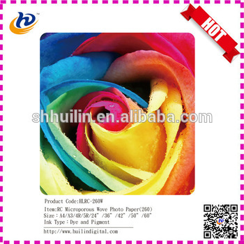 RC wove Photo Paper For Inkjet wove paper 190gsm