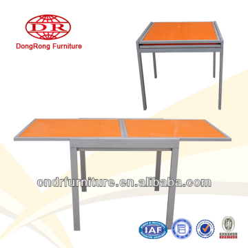 extending metal dining table