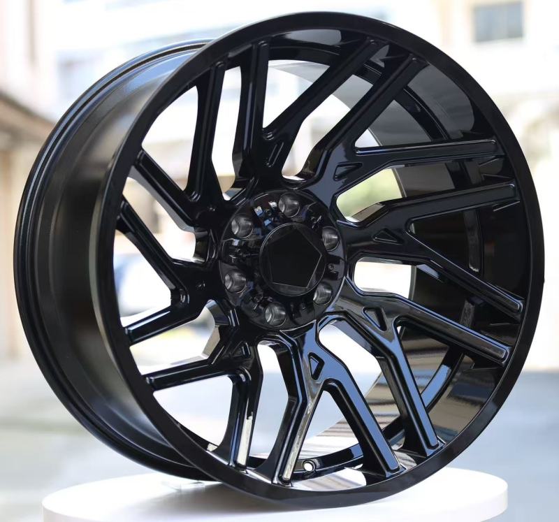 22-inch gloss black multi-spoke wheels