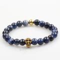 2019 Nuovi arrivi gioielli all&#39;ingrosso alibaba sodalite gemma pietra perline bracciale uomo, accessori leone bracciali