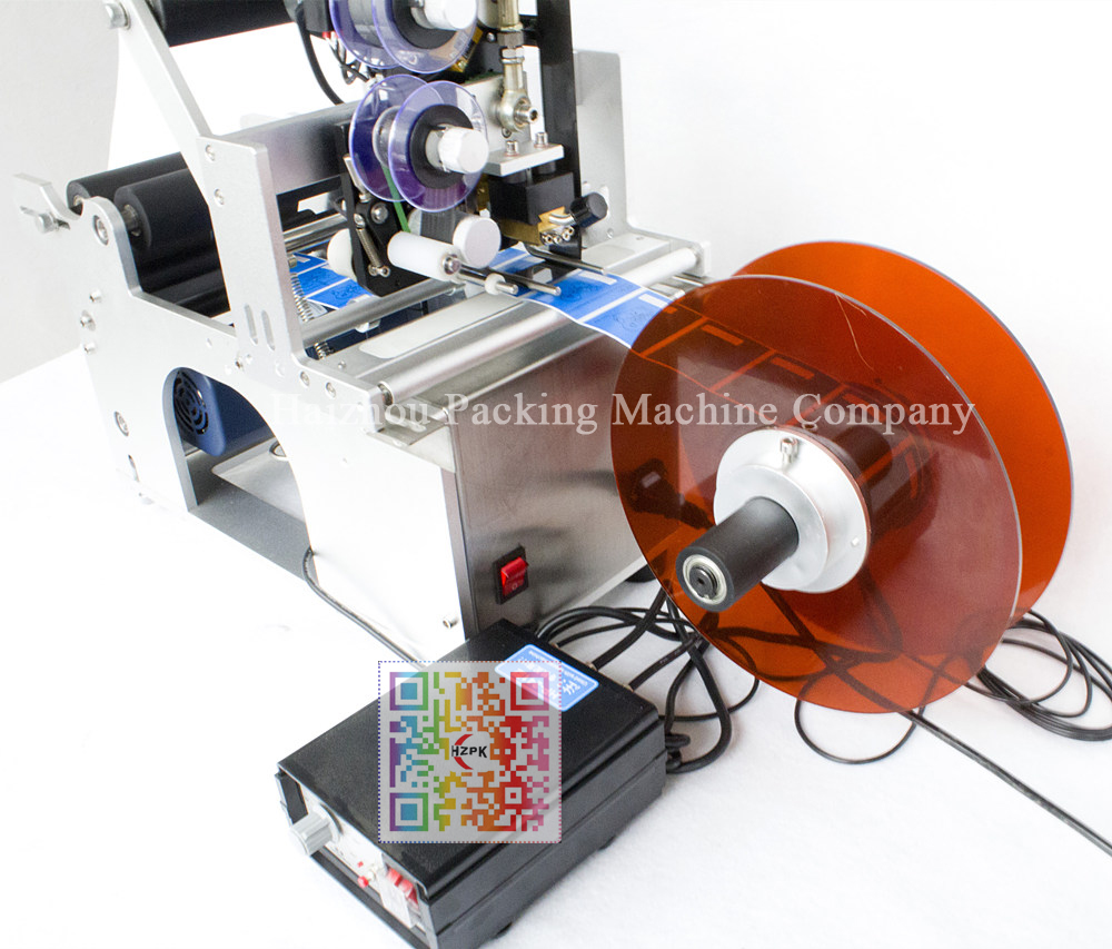 Ex-Factory Price Semi-auto Round Bottle Sticker Labeling Machine With Date code printer