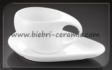 Ceramic Coffee Cup And Saucer