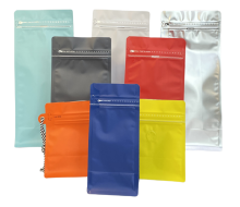 Custom Green Pyramid Plastic Packaging for Spices and Tea Bags