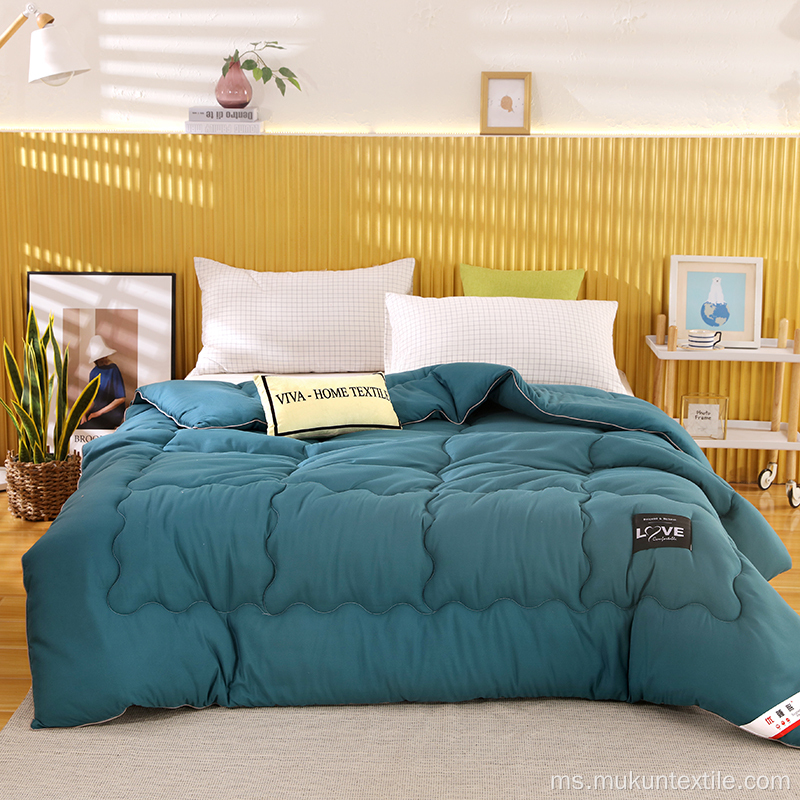 Quilted Comforter Plush Microfiber Isi Mesin Boleh Basuh