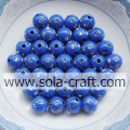 Perles en plastique assorties de point de disco pour la couleur bleue de bijoux 5MM