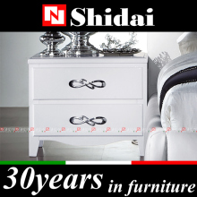 Modern high gloss white night stand / bedroom night stand / wooden night stand N-33