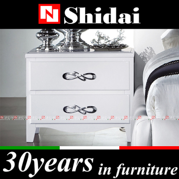 Modern high gloss white night stand / bedroom night stand / wooden night stand N-33