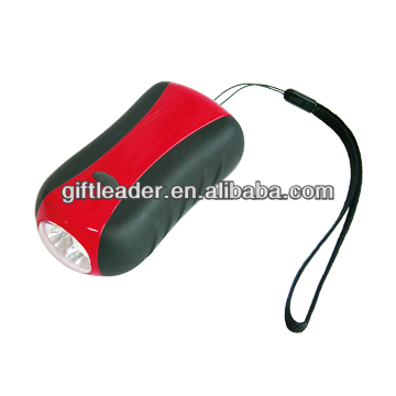 3 LED Plastic Crank Torch