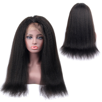 Wholesale cheap kinky straight full lace wig vendor, peruvian human hair full lace wig, glueless full lace wig human hair