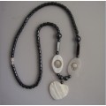 Hematite pearl Shell Necklace