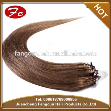 Micro ring loop hair extensions remy Indian micro ring human hair extensions