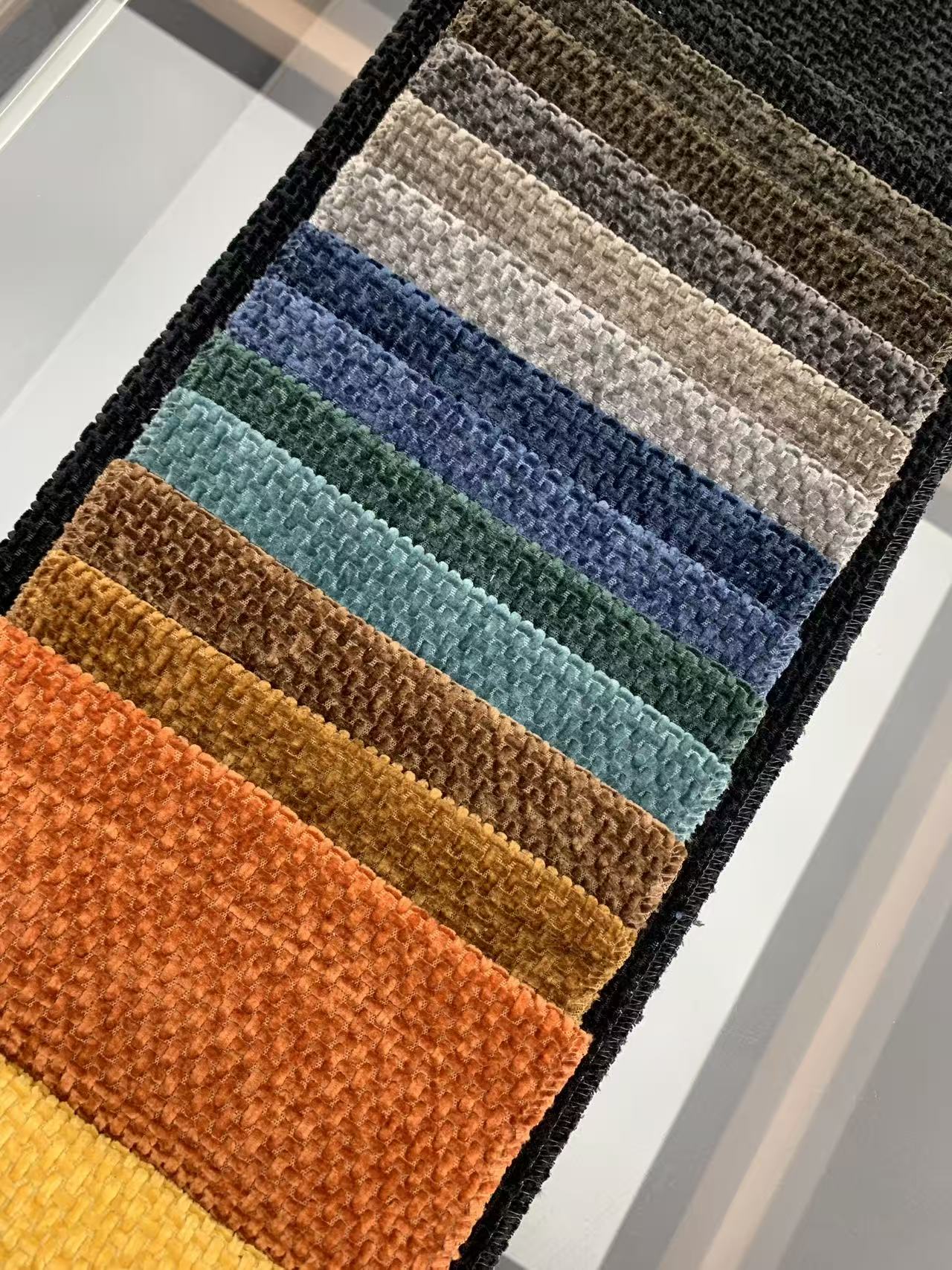 Υλικό υφάσματος σενίλ Chenille Fabric Material