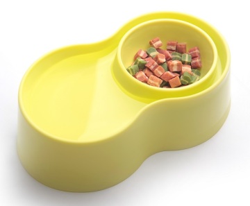 Anti-Ant Plastic Pet Bowl - Yellow