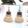 Women dangle chandelier tassel Pendant Earrings fashion retro Bohemian national style metal brand wool wheat natural agate stud