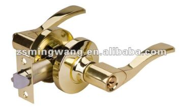 Bathroom tubular knob lockset