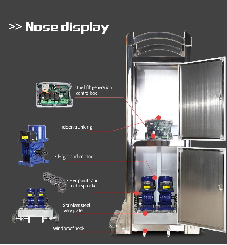 New Style Stainless Steel Sliding Main Gate Design