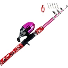 Telescopic Kids Fishing Rod with Spinning Reel Fishing Combo Set