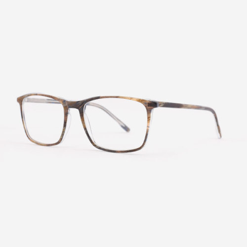 Super thin Full rim Square Acetate Male's Frames