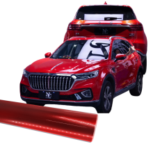 Glossy Metal Paint Red Car Wrap