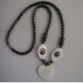 Hematite pearl Shell Necklace