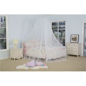 Canopy Bed Mosquito Net With Feather Decoration