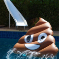 Pool flottar vuxen uppblåsbar poop emoji float leksak