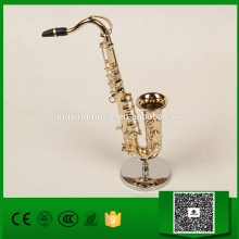 Miniature/Mini alto sax/saxophones musical Instrument Model, Brass 16cm instrument ornaments birthday/Christmas gift