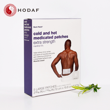 Menthol Cold and hot medicated patch for Back