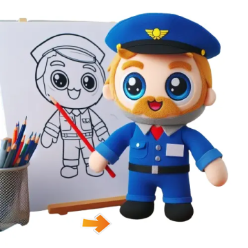 Customized Plush Dolls in Uniform: Cute Soft Plushies