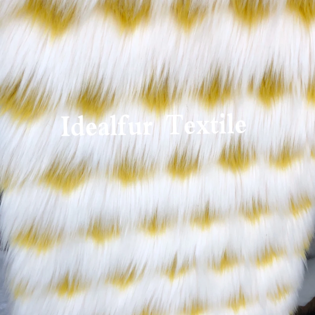 Jacquard Two-Colour Long Pile Fake Raccoon Fur