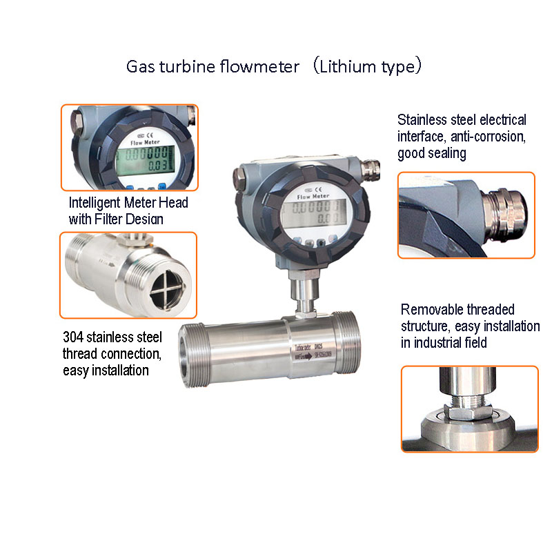 Máy đo lưu lượng tuabin khí và máy đo lưu lượng hơi cho khí thải