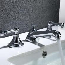 Double hawakan ang cupc waterfall mixer banyo basin faucet