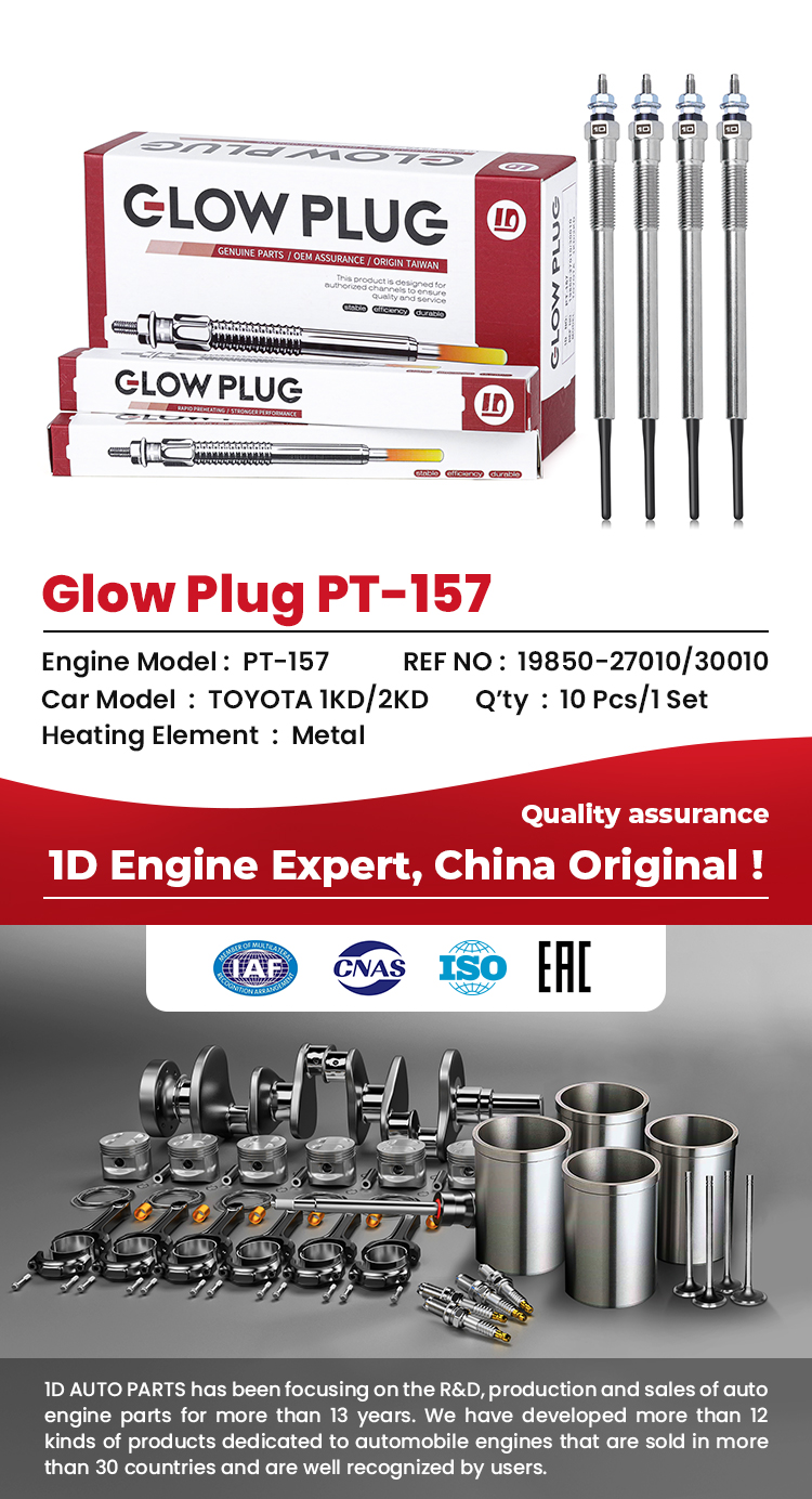 Diesel Engines Glow plug for Toyota 1D brand