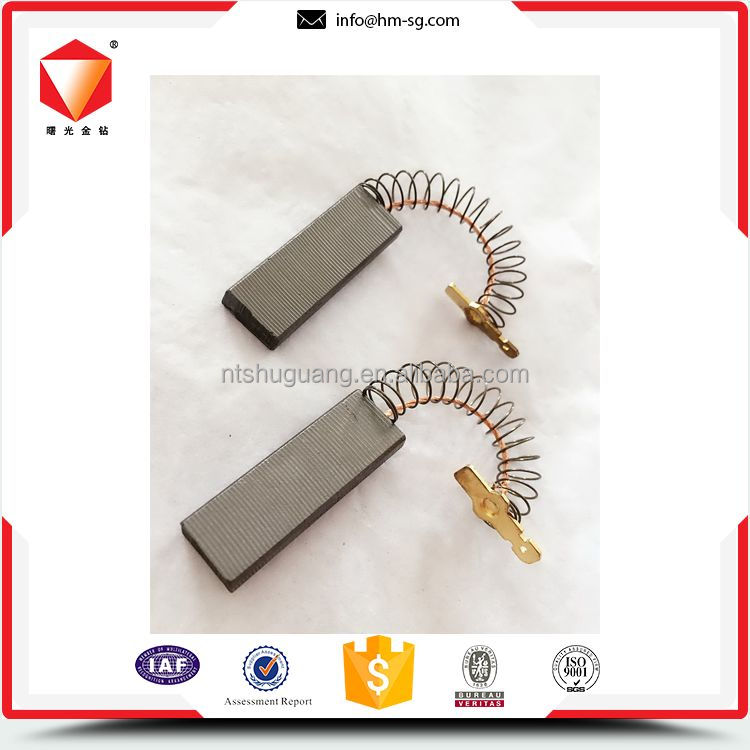 Escobillas de carbón de lavadora de marca de venta superior de fábrica para electrodomésticos