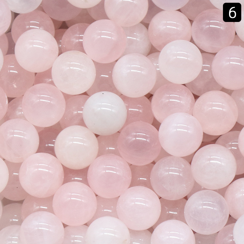 Rose Quartz 8 mm Boules de pierre Décoration des perles de cristal rondes