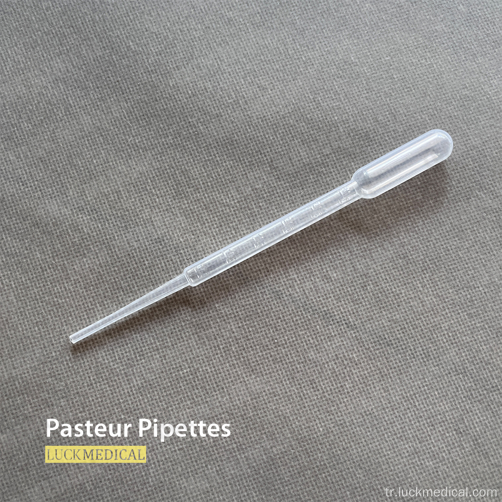 Dereceli plastik pasteur mikro pipet