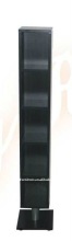 black wood CD rack