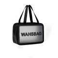 透明なウォッシュバッグの旅行化粧品PVCバッグ