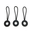 Black Zip Puller Custom Logo PVC Zipper Pull