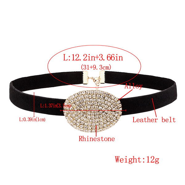 Crystal Stone Statement Luxury Choker