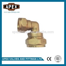 APEX 15mm*22mm Reducing Elbow Brass Compression Fittings 90 Degree