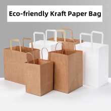 Biodegradable Kraft Paper Takeout Bags