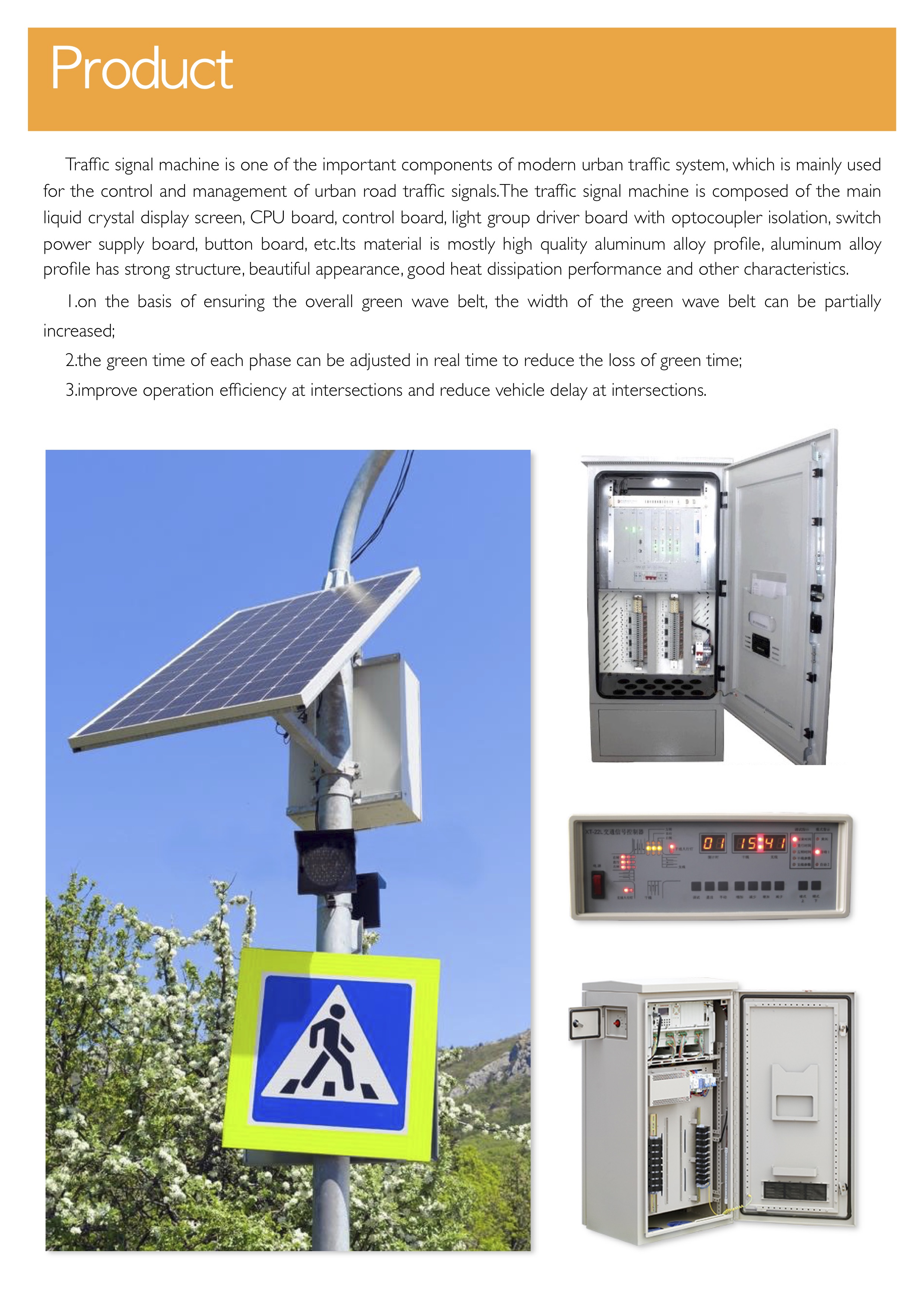 Wireless Intelligent low price solar traffic light controller