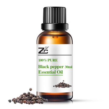 Óleo de pimenta preta 100% pura, óleo de pimenta preta orgânica natureza